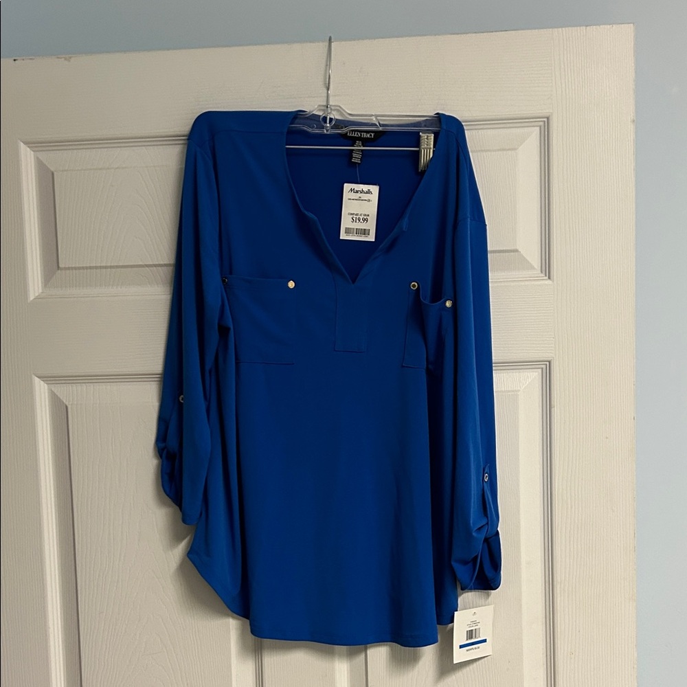 Ellen Tracy Blue Women's Top